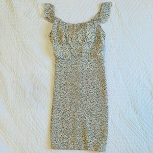 Floral Print Women's Dress with tie back